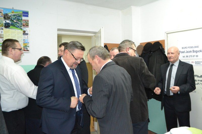 Represjonowani w stanie wojennym na opłatku w kolneńskiej Solidarności