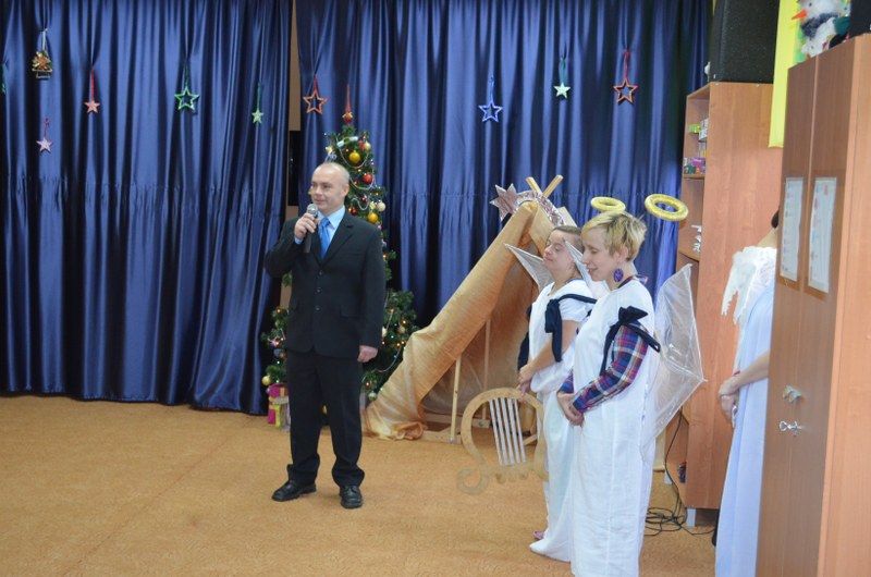 Jedna wielka rodzina. Spotkanie w siedzibie Warsztatów Terapii Zajęciowej w Kolnie