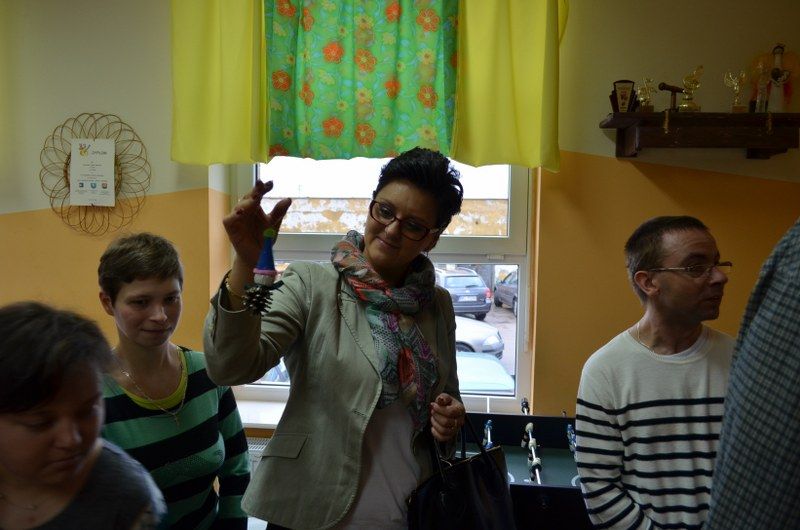 Jedna wielka rodzina. Spotkanie w siedzibie Warsztatów Terapii Zajęciowej w Kolnie