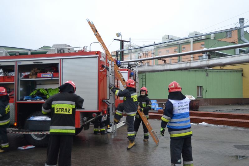 Wyciek amoniaku w kolneńskiej Mleczarni