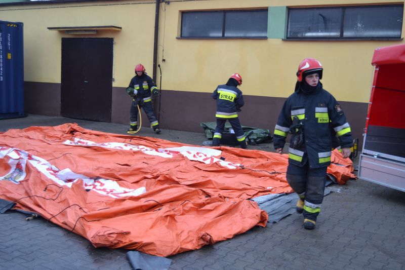Wyciek amoniaku w kolneńskiej Mleczarni