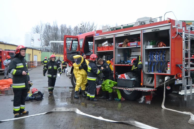 Wyciek amoniaku w kolneńskiej Mleczarni