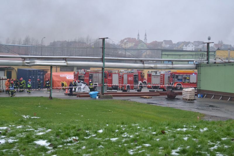 Wyciek amoniaku w kolneńskiej Mleczarni