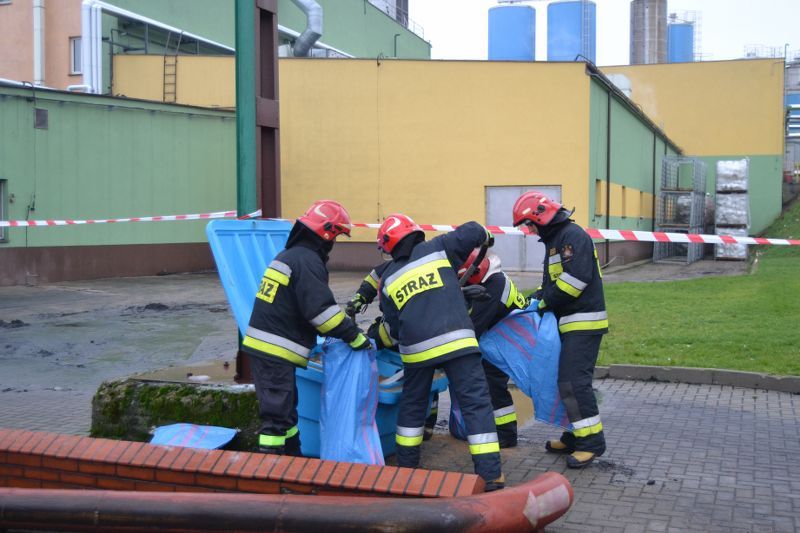 Wyciek amoniaku w kolneńskiej Mleczarni