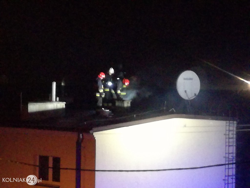Pożar sadzy w przewodzie kominowym