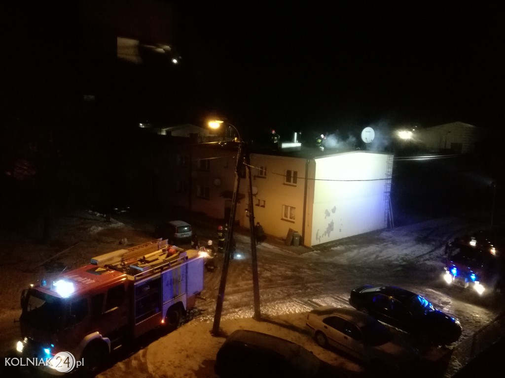 Pożar sadzy w przewodzie kominowym