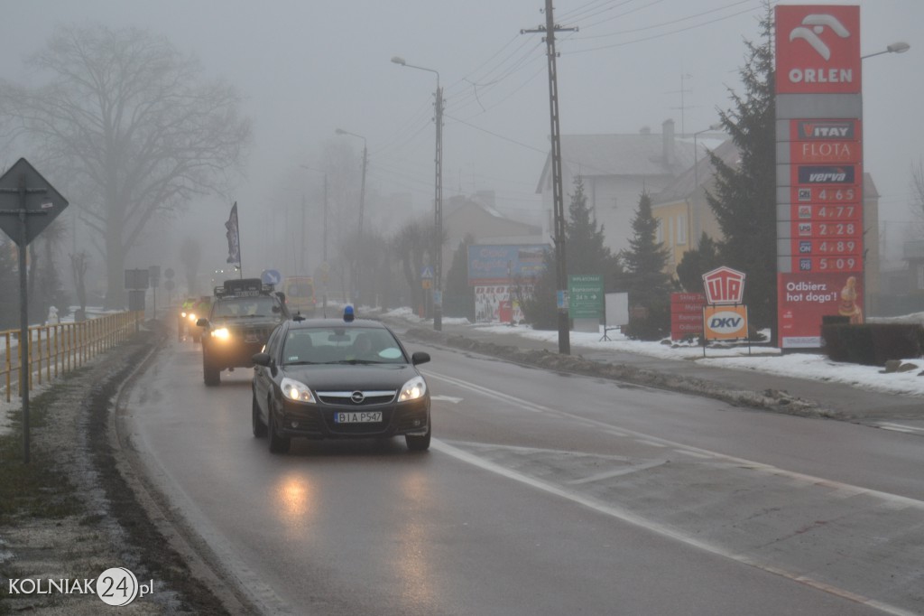 Przejazd samochodów terenowych przez Kolno