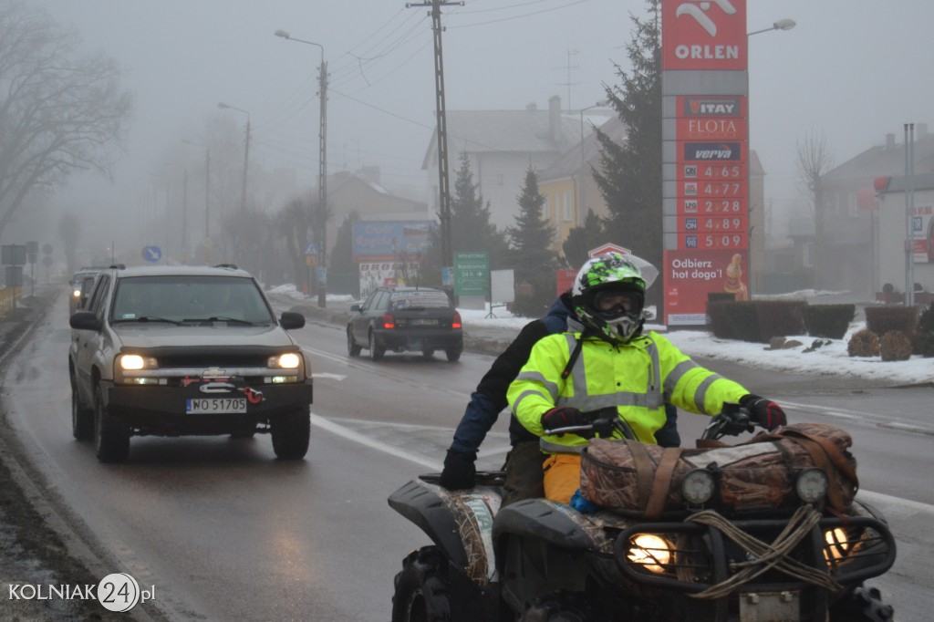 Przejazd samochodów terenowych przez Kolno