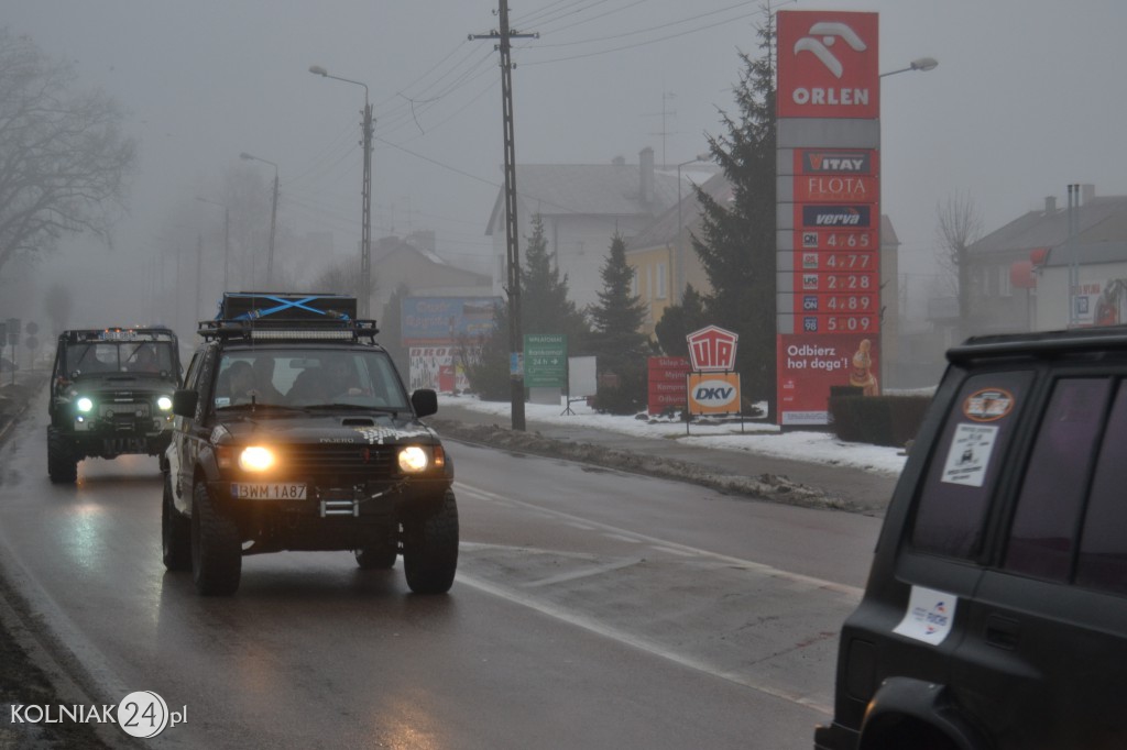 Przejazd samochodów terenowych przez Kolno
