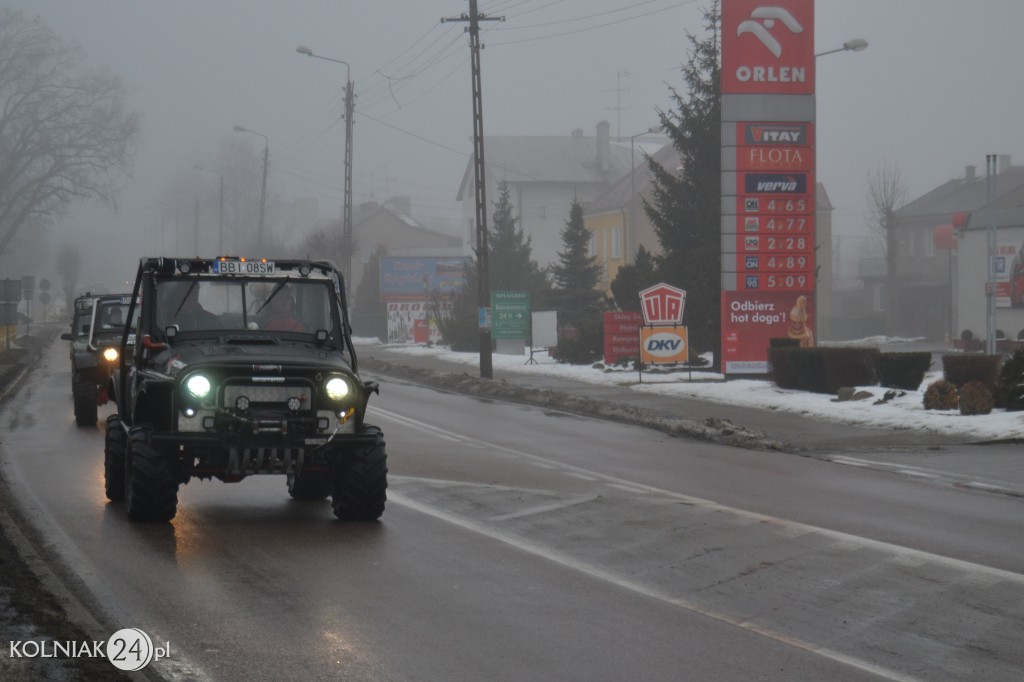 Przejazd samochodów terenowych przez Kolno