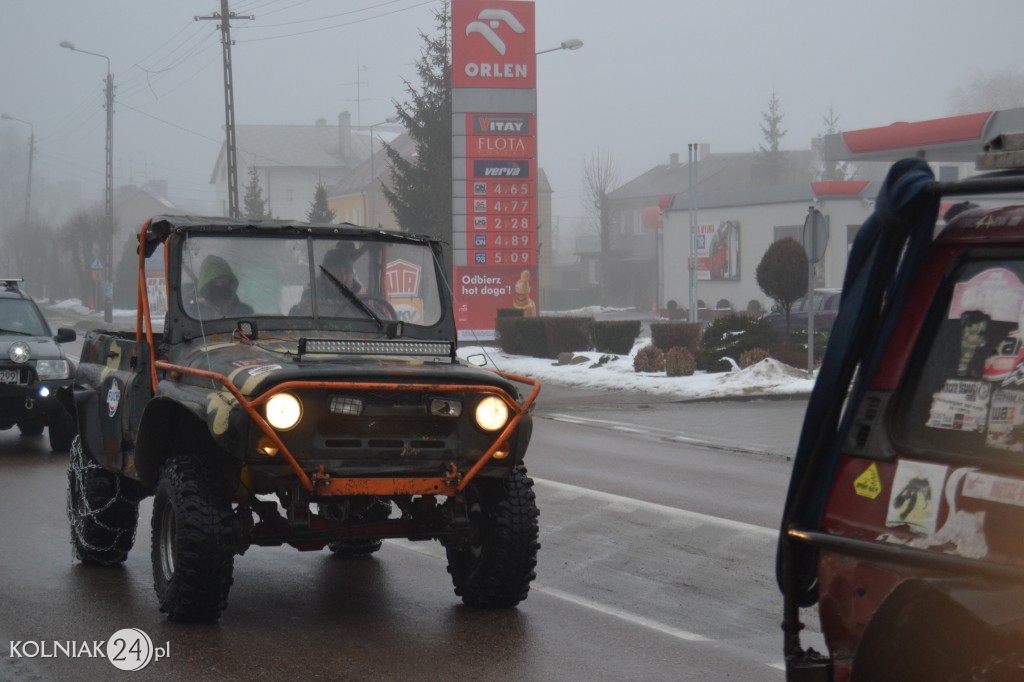 Przejazd samochodów terenowych przez Kolno