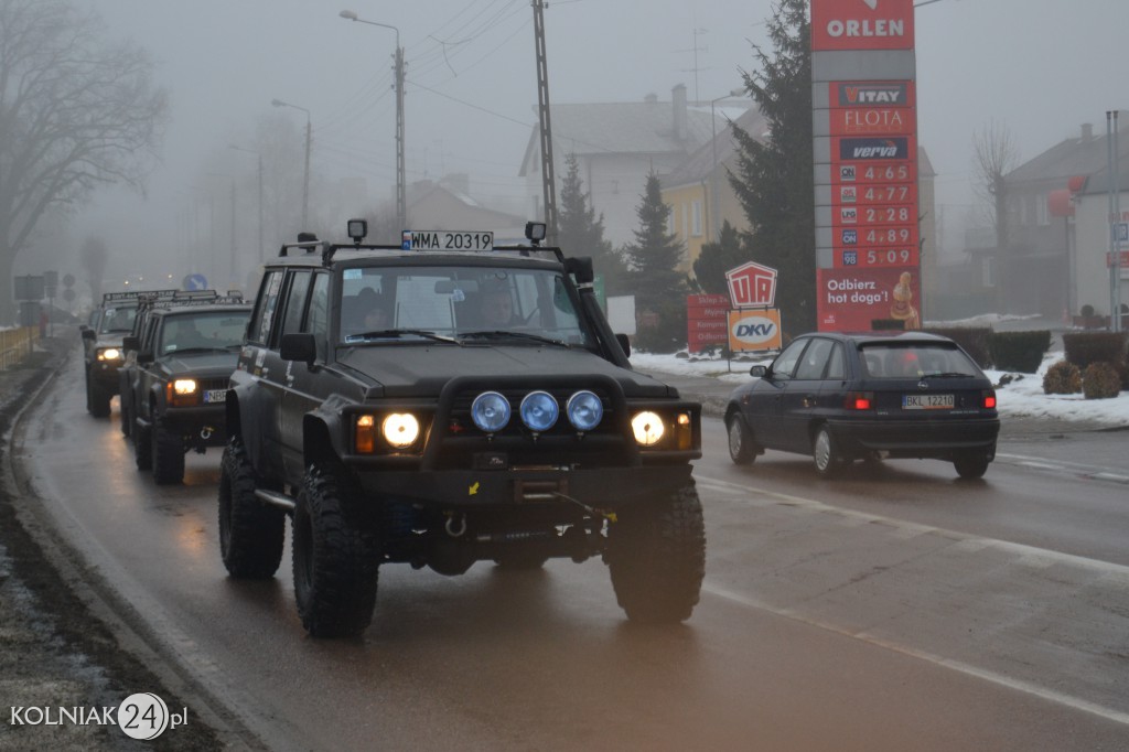 Przejazd samochodów terenowych przez Kolno