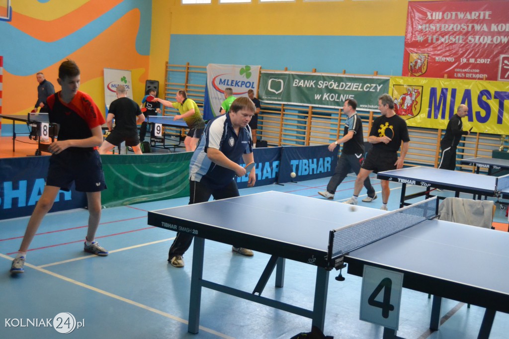 XIII Otwarte Mistrzostwa Kolna w Tenisie Stołowym