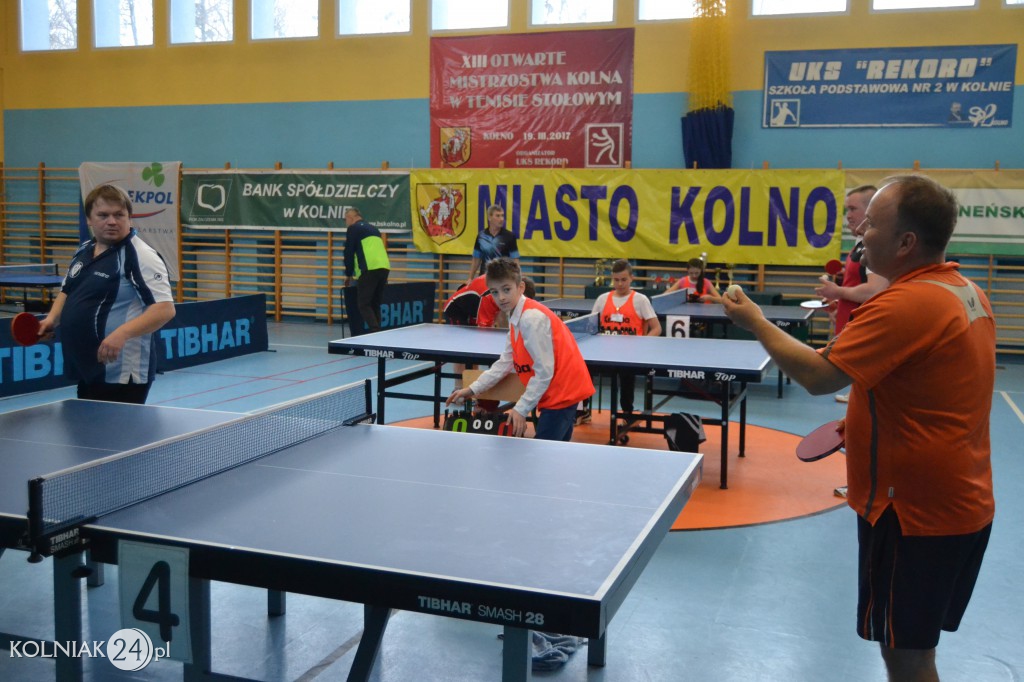 XIII Otwarte Mistrzostwa Kolna w Tenisie Stołowym