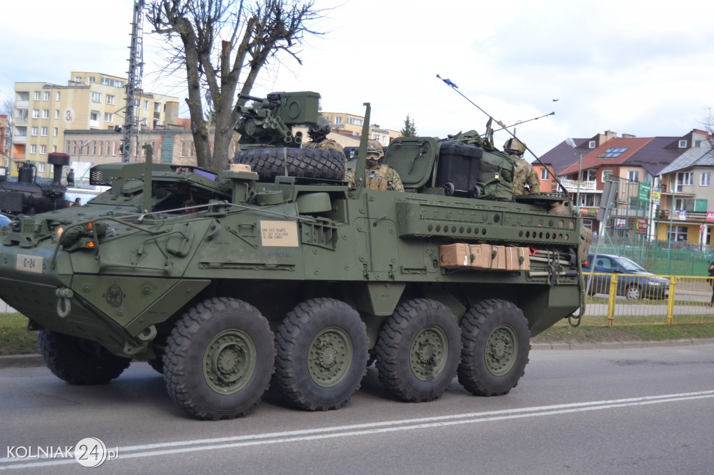 Przejazd grupy bojowej NATO przez Kolno