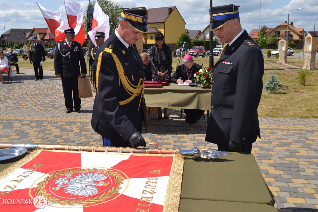 Nadanie Sztandaru kolneńskiej PSP