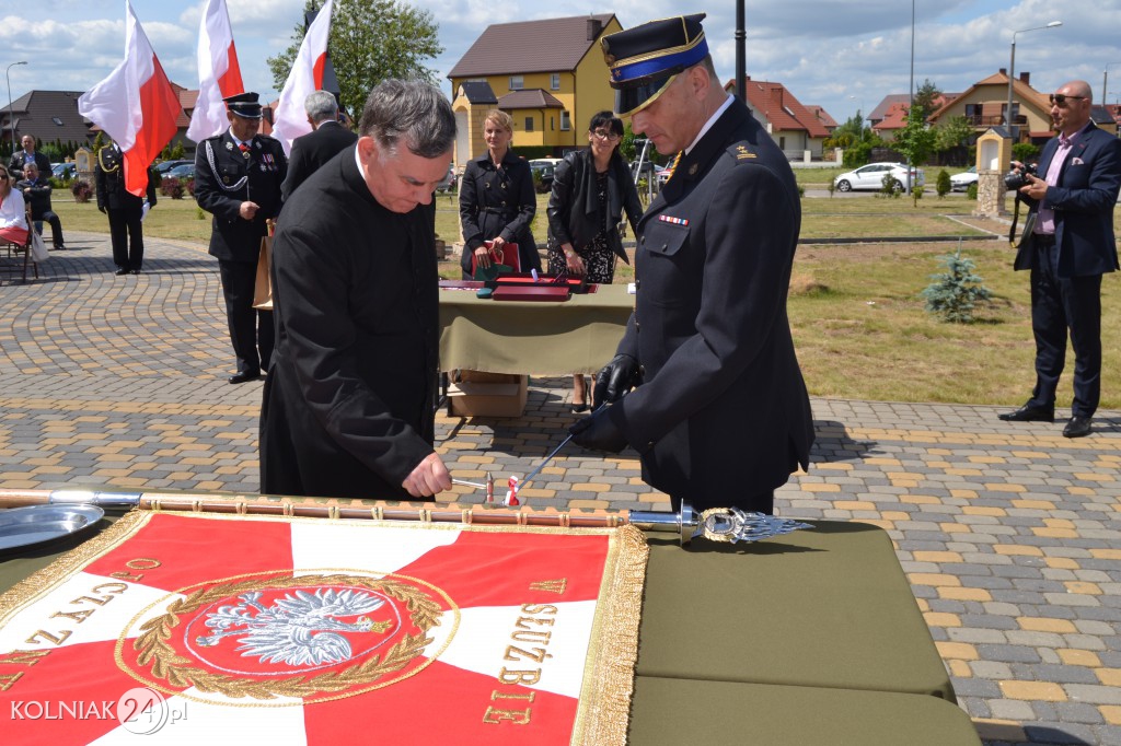Nadanie Sztandaru kolneńskiej PSP