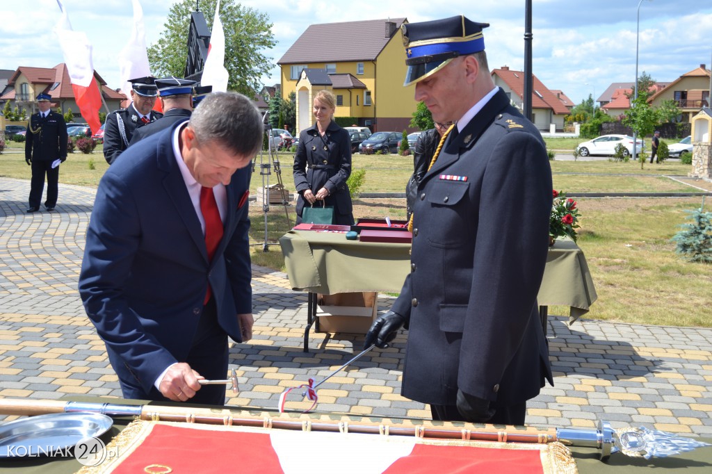 Nadanie Sztandaru kolneńskiej PSP