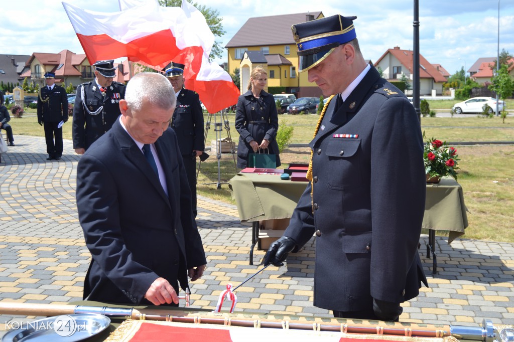 Nadanie Sztandaru kolneńskiej PSP