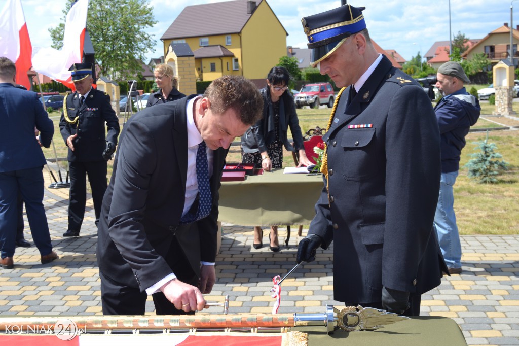Nadanie Sztandaru kolneńskiej PSP