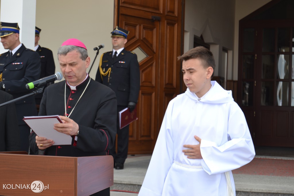 Nadanie Sztandaru kolneńskiej PSP