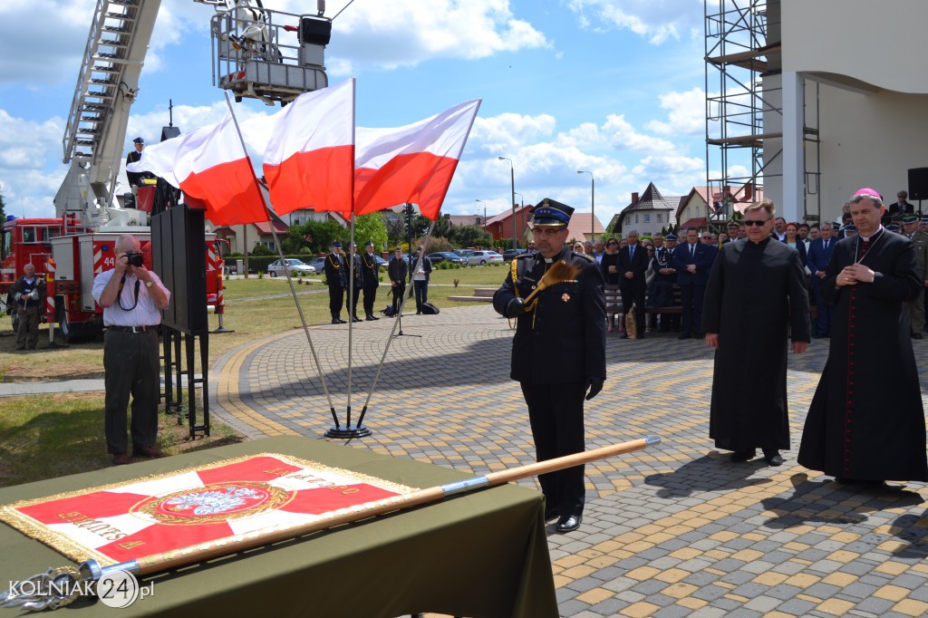 Nadanie Sztandaru kolneńskiej PSP