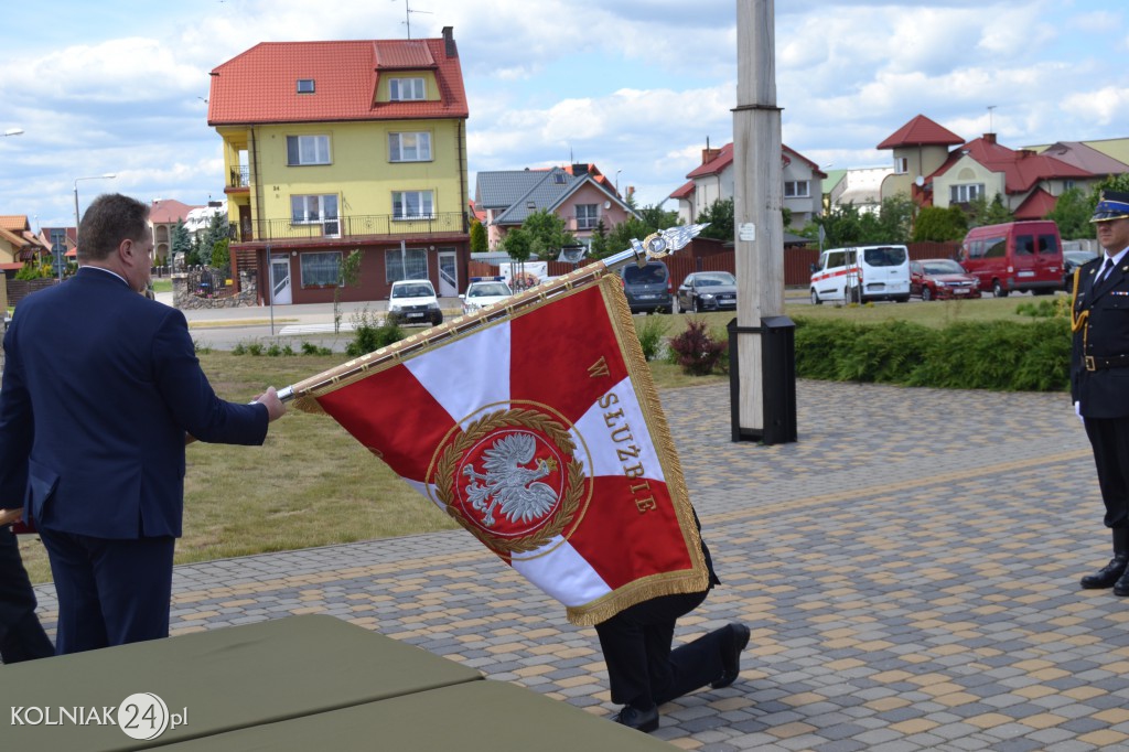 Nadanie Sztandaru kolneńskiej PSP