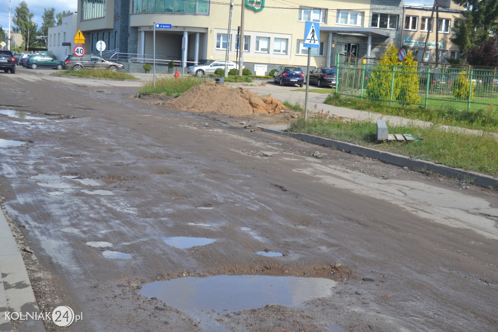 Remont na ulicy Kolejowej