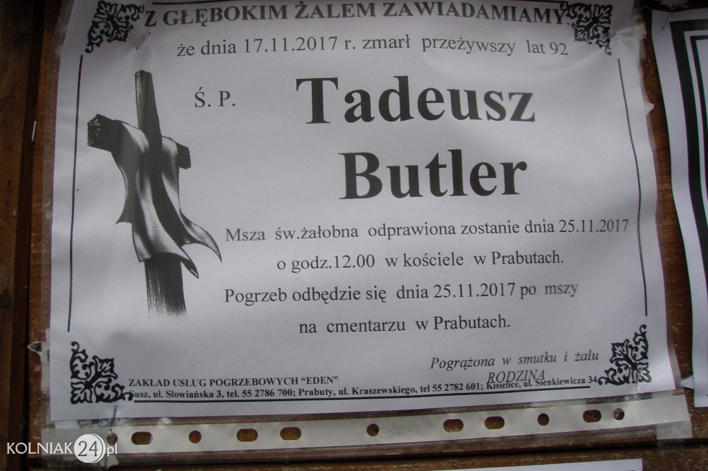 Ostatnia droga Tadeusza Butlera