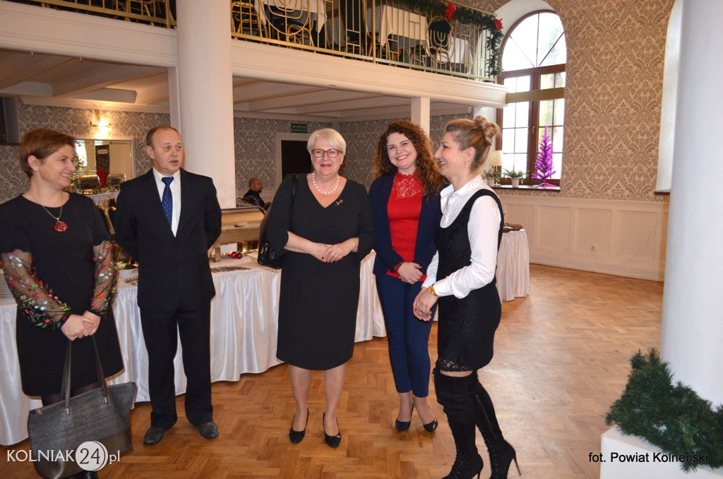 Władze powiatu zorganizowały spotkanie opłatkowe