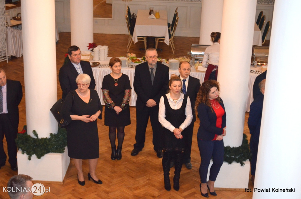 Władze powiatu zorganizowały spotkanie opłatkowe
