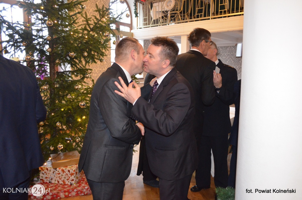 Władze powiatu zorganizowały spotkanie opłatkowe