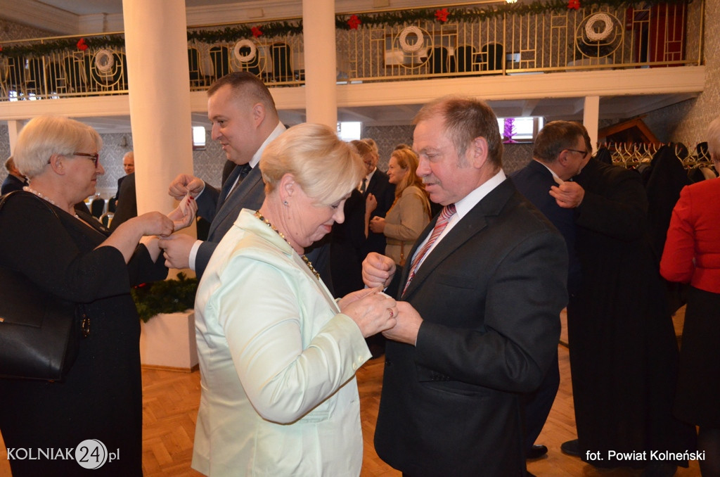 Władze powiatu zorganizowały spotkanie opłatkowe