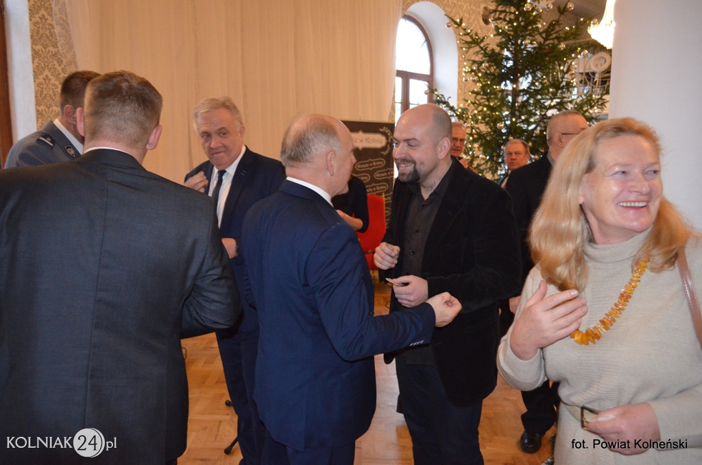Władze powiatu zorganizowały spotkanie opłatkowe