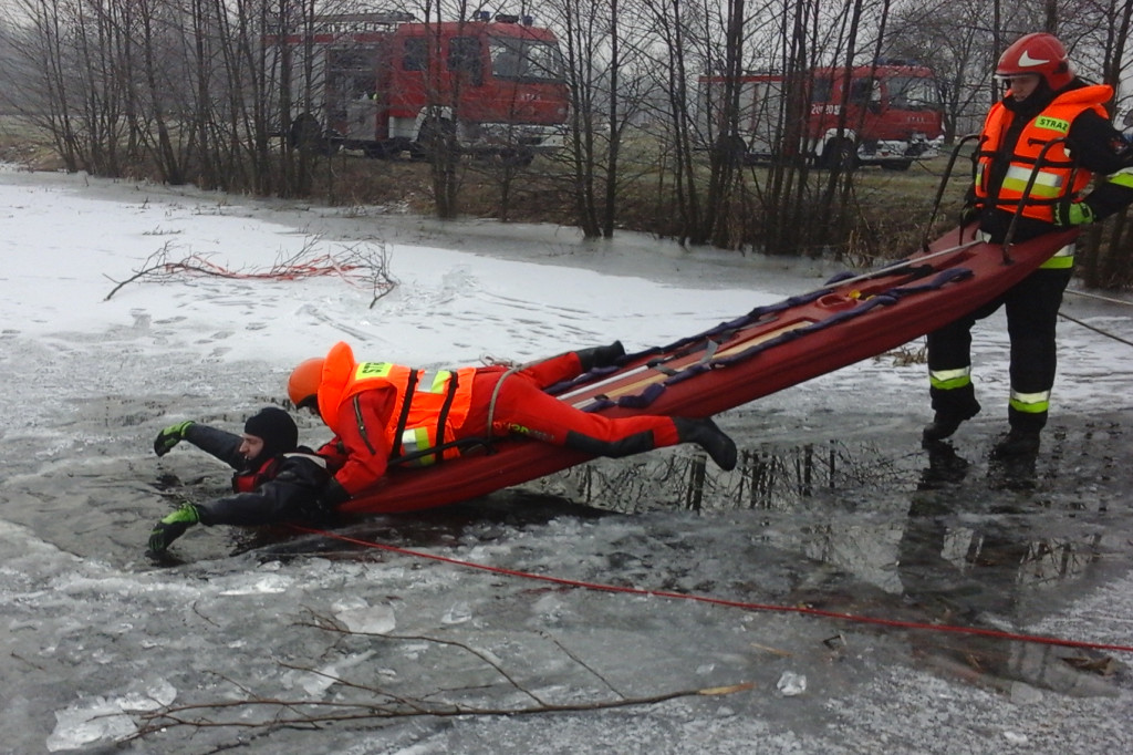 Miejscem ćwiczeń był zalew w Ptakach i Stawiskach