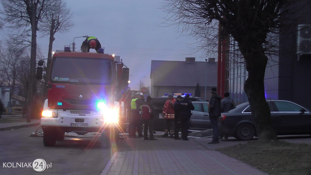 Pożar galerii handlowej w Kolnie