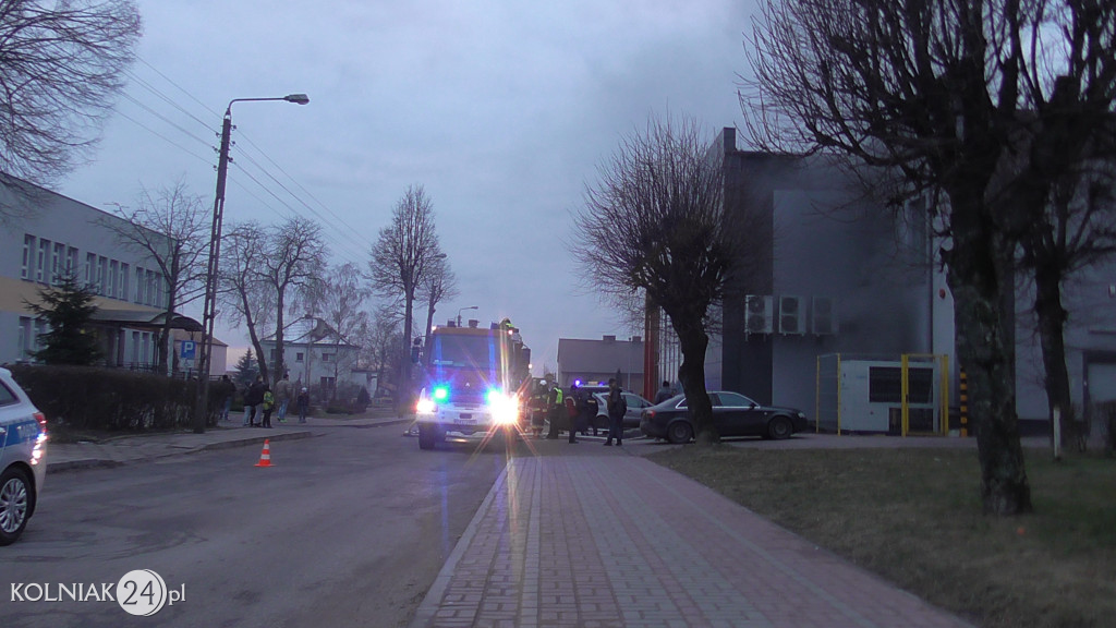 Pożar galerii handlowej w Kolnie