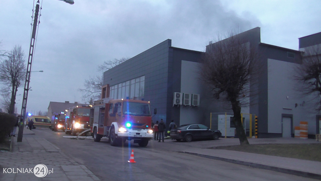 Pożar galerii handlowej w Kolnie