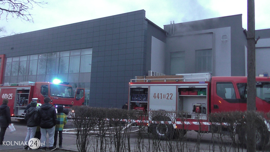 Pożar galerii handlowej w Kolnie