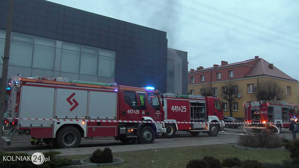 Pożar galerii handlowej w Kolnie