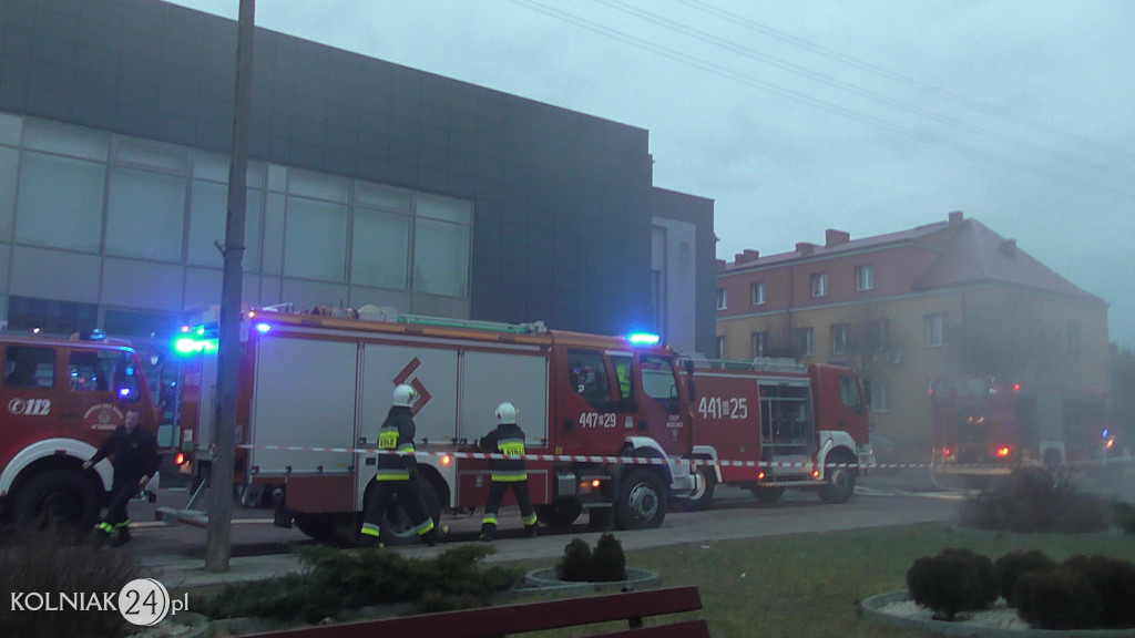 Pożar galerii handlowej w Kolnie