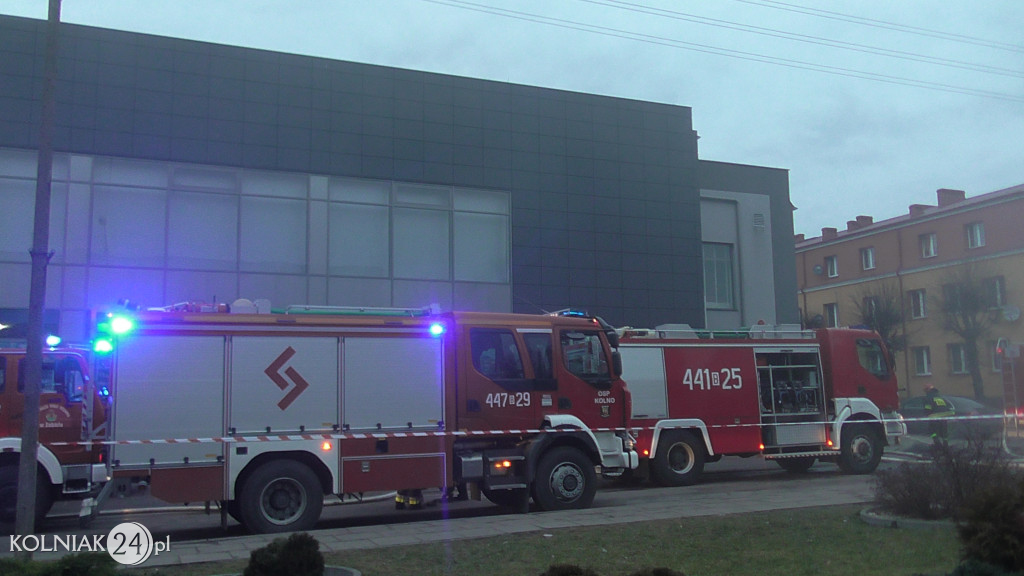Pożar galerii handlowej w Kolnie