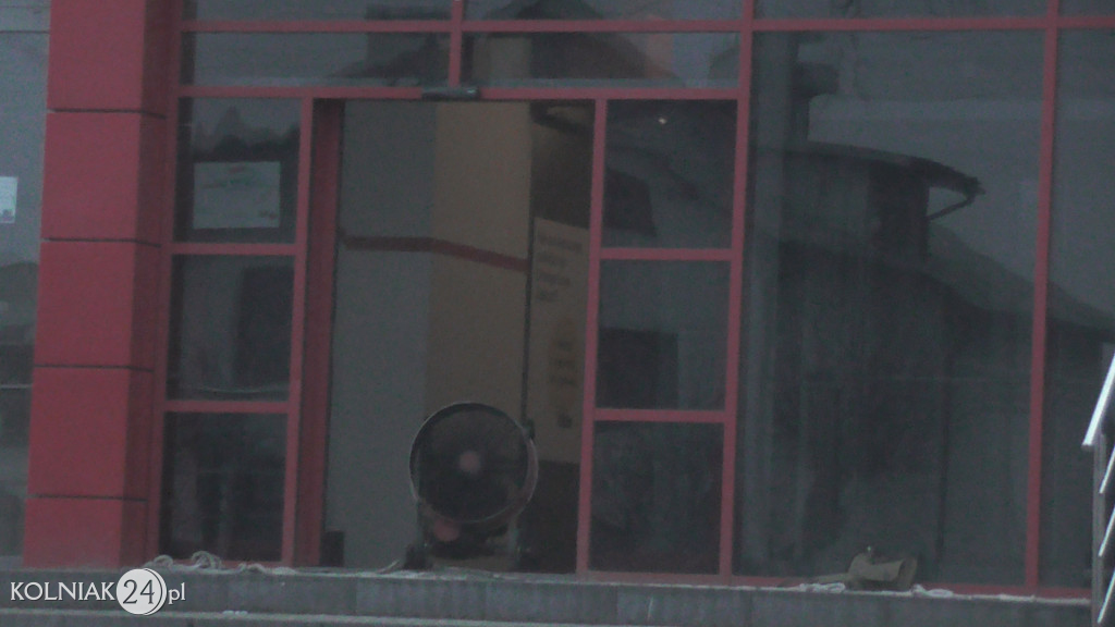 Pożar galerii handlowej w Kolnie
