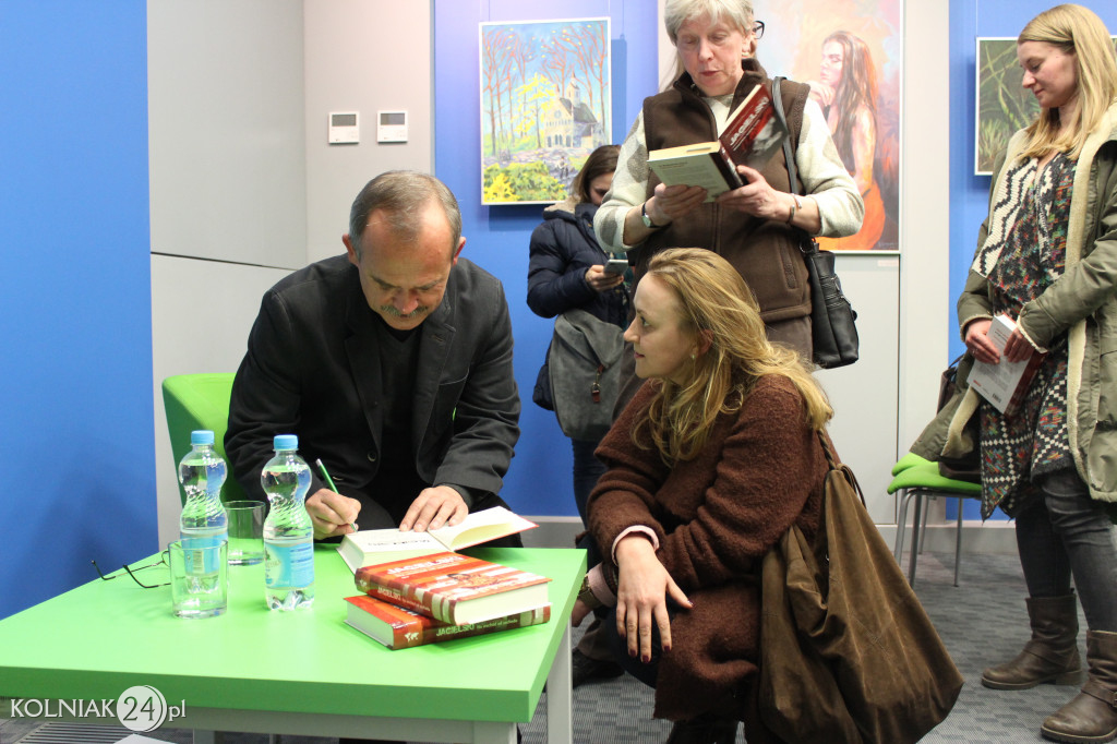 Wojciech Jagielski na spotkaniu autorskim o Kolnie