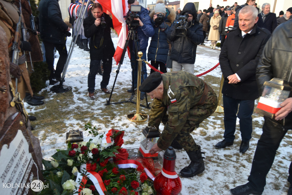 Uroczystość odsłonięcia pomnika Żołnierzy Wyklętych