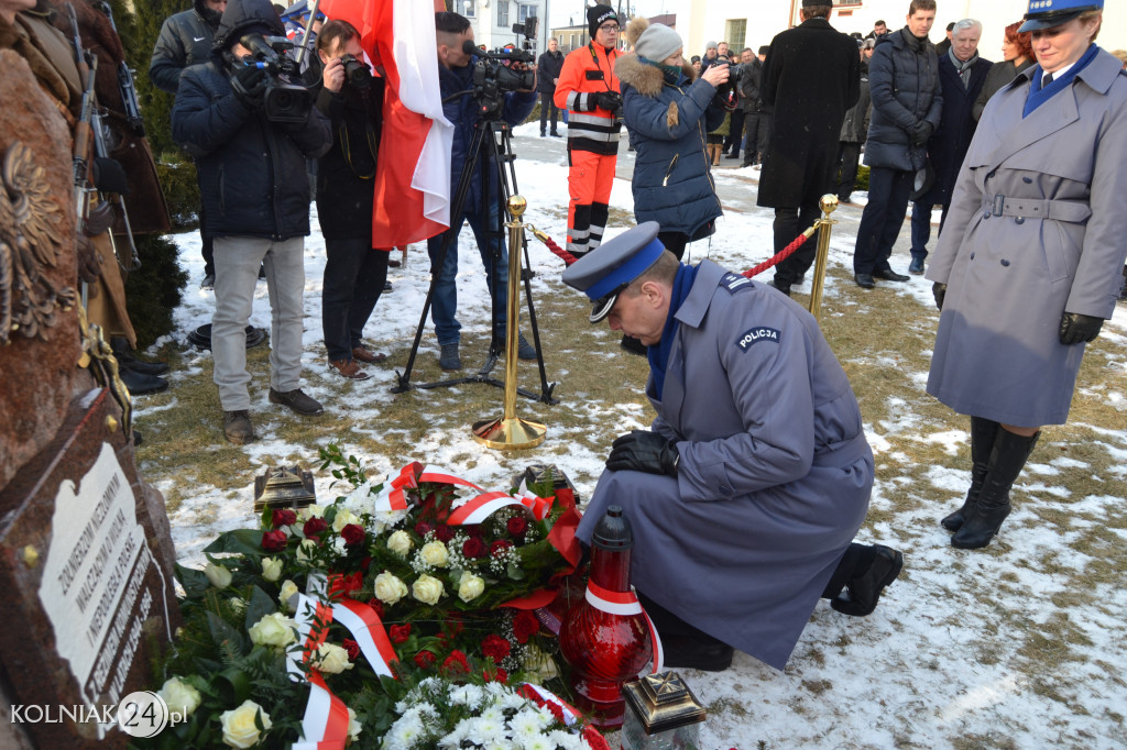 Uroczystość odsłonięcia pomnika Żołnierzy Wyklętych