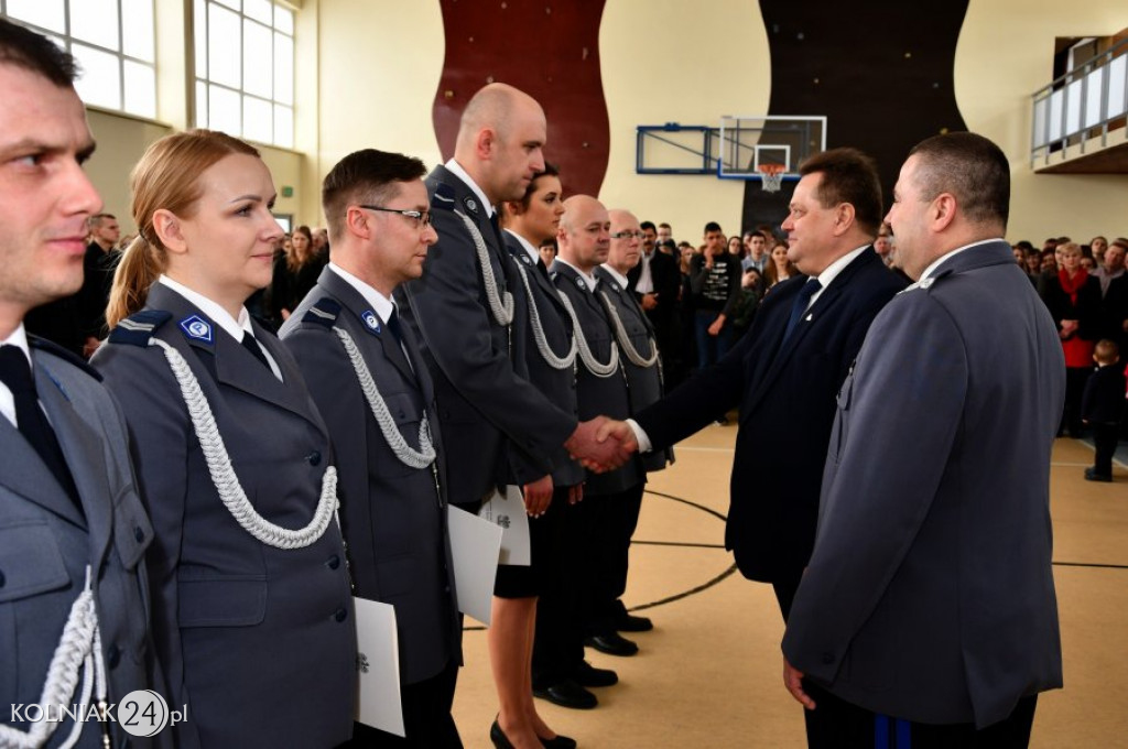 Wśród nich było dwóch funkcjonariuszy z kolneńskiej komendy