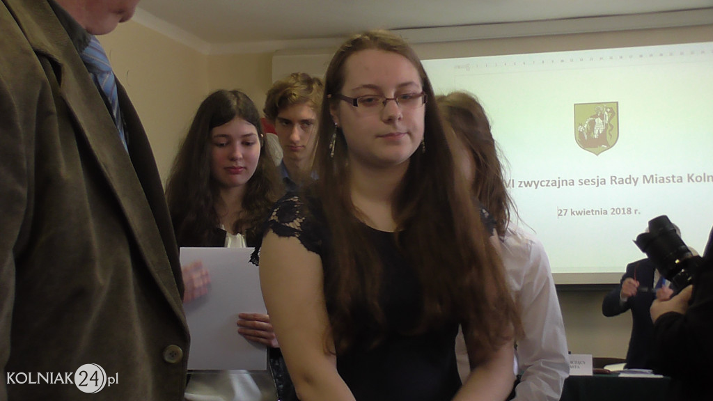 Sesja była okazją do złożenia gratulacji wszystkim uczniom