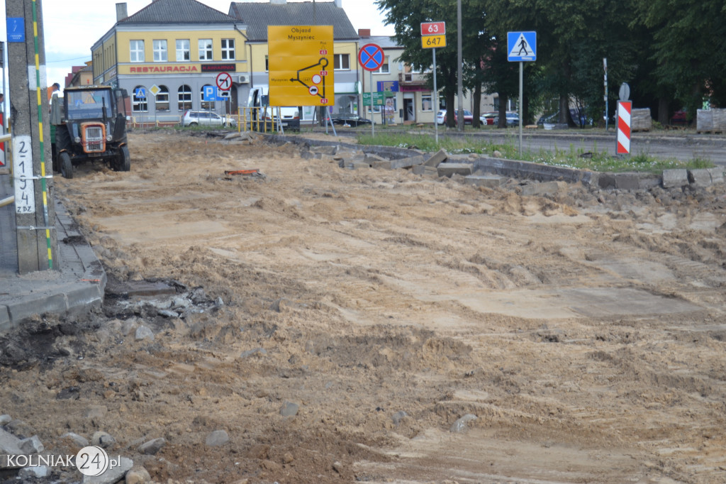 Trwają prace na DK 63