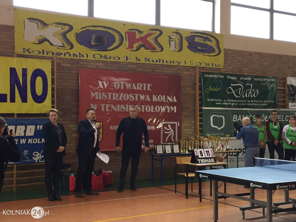 XV Otwarte Mistrzostwa Kolna w Tenisie Stołowym
